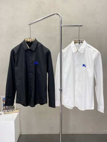 Burberry巴宝莉独家专供新款原单男士休闲长袖衬衫 高端定制 高端版本 时尚百搭爆款进口面料 手感超柔软细腻 穿着亲肤舒适 高端精品 代工厂p精细做工 上身