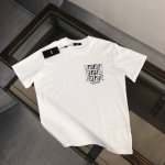 款号:F015 Fendi 芬迪 2025夏季新款圆领短袖T恤！ - 260G双纱纯棉顶级面料 手感柔软 百分百纯棉独家出货 定染硫化黑无尘处理面料 -面料：2