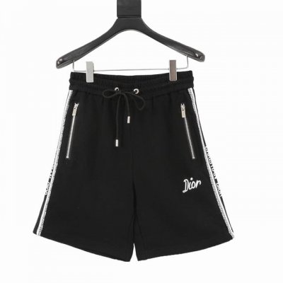 Dior 迪奥 侧边字母织带短裤 面料采用360克刷毛面料，订染颜色后整蚀毛处理，对照原版做丝滑超柔处理，布面肌理股线清晰明显，垂感一级棒，做工精致都到达外贸出