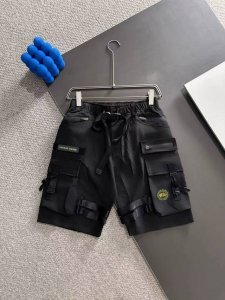 隔天出货 大鹅 重工设计机能工装2025年男夏季多口袋伞兵裤宽松运动五分裤潮牌中裤 码数M-3Xl