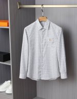 新品 L罗*威家族原单男士黑白格子长袖衬衫，重点推荐款式，贸易公司渠道货，上海恒隆订单，高奢顶尖品鉴心水之物，宝藏级高级单品！适合不同人喜爱选择. 此款格子衬衫