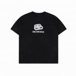 Balenciaga 巴黎世家 25Ss 锁扣烫银压字母压胶短袖T恤 面料采用高克重260G重精梳棉，定制1:1螺纹，面料舒适亲肤无异感， 制定染面料，纺织密度