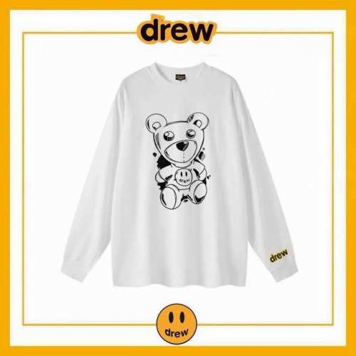 配赠原版硅胶钥匙扣 Drew House 素描小熊 美式潮牌贾斯汀比伯同款宽松高街纯棉长袖T恤 男女同款 Size：S-Xl Color：白色、黑色 Numbe