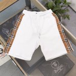 120包邮 2025新款Burberry巴宝莉经典侧边拼接格子休闲情侣毛圈五分短裤，采用360G重大毛圈面料，质感一流，作为当下超火的品牌，没有夸张的设计图案、