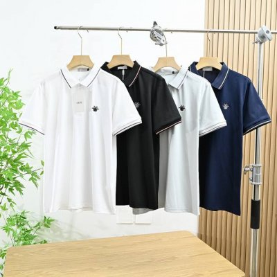 上新 米 款号 80805# dior迪奥刺绣蜘蛛2025夏男士商务休闲翻领短袖polo衫 胸前刺绣蜘蛛Logo 上身清新又好看 灰常百搭 品质以及用料 细节等