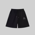 高版本 Arc’Teryx 始祖鸟2025Ss经典字母刺绣短裤 爆款定制400克活性黑纯棉面料 采用立体绣花工艺 立体清晰可见 面料舒适有质感五分裤 码数：Xs