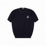 dior迪奥Cd Diamond 菱格刺绣针织短袖T恤 定织定染丝韵臻柔针织料 采用进口机刺绣工艺 使用先进的计算机控制系统和精密的机械部件 实现Dior Di
