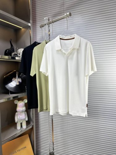 zz*杰尼亚 Ss25夏季新款翻领Polo衫 高品质珠地棉材质 雍容华贵的品牌风格，客供进口面料 做出来的衬衫也是版型垂顺挺括，并且还抗皱抗起球，贴身穿着也是极