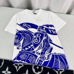 巴宝莉 战马短袖双纱26支260克纯棉 数码直喷印花 吊牌 领标 水洗麦 三标齐全 码数S-Xxl