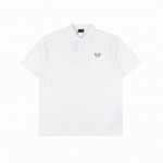 balenciaga 巴黎世家 新款麦穗绣花短袖Polo衫 这款T恤以珠地棉为材料，翻领系扣设计，两侧开叉增加独特的艺术感。简约的红黑、白绿麦穗绣花，设计充满个