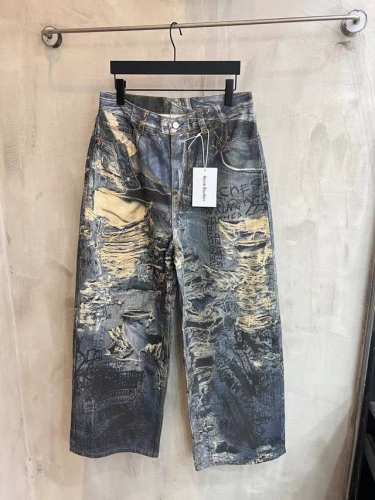 6015# Acne 25Ss新款超绝3D打印牛仔裤