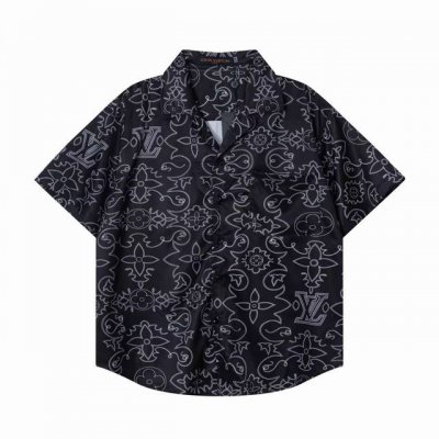 130 louis Vuitton/路易威登 25Ss早春新款 轻奢主义 男女同款 梭织丝绸衬衣套装 · 满身Logo数码彩印 ·主唛水洗吊牌包装齐全 颜色 ：