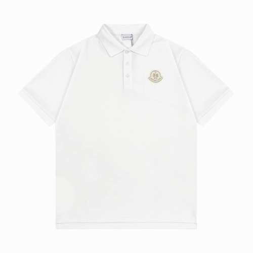 Moncler 蒙口 2025新款 轻奢主义 徽章绒面标Logo 刺绣包边 男女同款 休闲polo衫 定制珠地面料 高周波工艺Logo 领标吊牌主唛三标齐全 颜