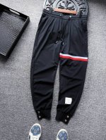特价清仓福利 顶级冰氧蚕丝！库存：2Xl×15，3Xl×26，4Xl×17 人气爆款！Tb 汤姆布朗专柜新品拼接织带冰氧蚕丝长裤！恒隆在售万元级，款号：2229