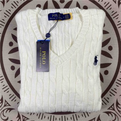 2229# Ralph Lauren拉夫劳伦V领针织衫 腈纶材质 灰色 黑色 奶杏色 三个颜色 S M L Xl Xxl 5个尺码