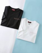 Gui 古* 25Ss春夏新款高支丝光棉布基础圆领短Tee 男士时尚烫金标识印花时尚休闲短袖T恤衫 贸易公司渠道稀出 同步Gw发售 G家最新基础款短袖T恤 款式