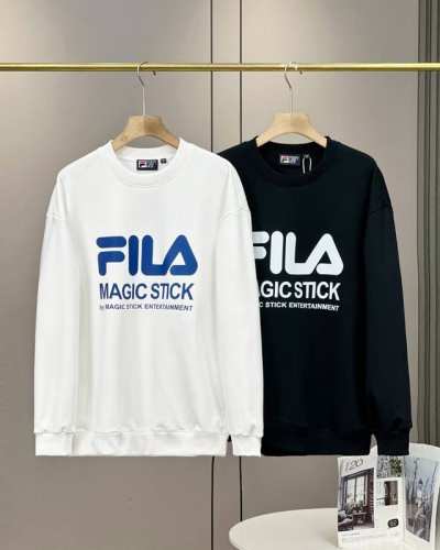 FILA斐乐魔法棒新款套头毛圈卫衣休闲情侣款 顶级版本 尺码：S~XL 颜色：黑色、白色 细节版本1:1复刻 重磅专柜最新款！走一波！绝对私房牛货！380G高克