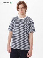 2025夏季新款Lacoste 法国鳄鱼珠地棉色织条纹男士圆领T恤！ 贵族品牌，代工厂P的纯原！经久不衰的条纹元素！兼顾时尚大写加粗的舒服～！韩国客供珠地棉材质