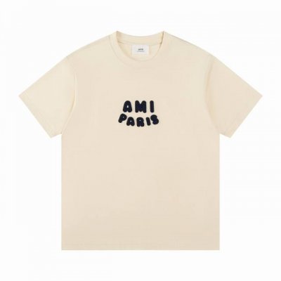 市场第一品质 Ami 艾米 2025Ss夏季新款微标短袖T恤 这个款式我们在上新第一时间就已经在做 品质把控细节无敌 放心下单 注意细节 细节 2025新升级两