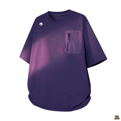 Descente迪桑特 独家实拍上新夏季高品质工装宽松重磅T休闲百搭抗皱短袖袖T恤夏季圆领体恤衫潮，本季主打，货源充足，放心主推，高端品质，经典设计，做工出色，