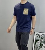 Loew*罗意-威25S新款丝光棉T恤.代工出品！！此款打底衫以基础的版型为框架.胸口采用定制工艺，立体品牌图形造型.细节为整体搭配起到至关重要的作用，增添了不