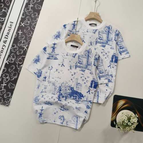 尺码S-Xl爆款推荐 路易威登 Louis Vuitton 1V 25Ss早春新款 Monogram City Walk图案印花珠地短袖轻奢主义 男女日常通勤穿