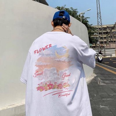 260G重磅纯棉 Adidas Originals 三叶草 阿迪达斯 梦幻花卉 天空涂鸦 短袖T恤 男女同款 半袖 情侣款 面料工艺： 1.260G重磅纯棉，1