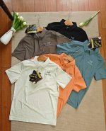 arc'teryx Training Tough面料 休闲商务款短袖polo衫 月销量几千件的爆款 必须安排 上身有老板气质 黑色 灰绿 米白 咖色 橘色 五色