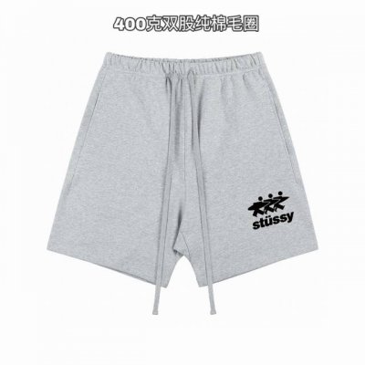 斯图西Stussy三人冲浪 基础款印花双股400克纯棉毛圈男女情侣款短裤 面料 独家定制面料采用400G纯棉毛圈面料市场找不到第二家 可以说一条短裤能穿5年毫不