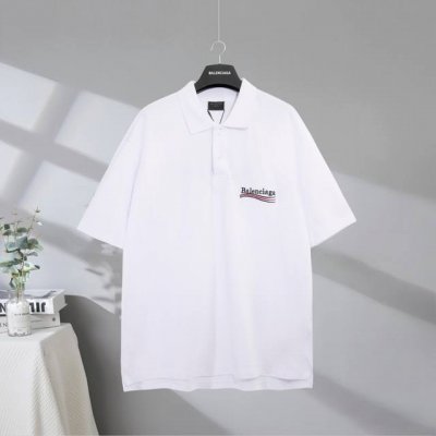 b192# 市场顶级品质 balenciaga 巴黎世家2025Ss 可乐海浪翻领polo衫刺绣字母短袖T恤 logo采用进口田岛刺绣工艺 市场顶级的质量 官网