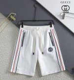 p120 【古奇】2025春夏新款针织裤，五分短裤！官网同步 原版1-1复、做工精细无可否认、提花Logo图案设计 原版五金 精选优质聚酯纤维面料、手感柔软细腻