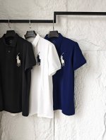 ralph Lauren 拉夫劳伦大马刺绣短袖Polo衫 三色重构绅士运动法典 珠地网眼面料打造蜂巢呼吸矩阵 每个转角都在向平庸运动美学宣战 数字3是优秀的象征