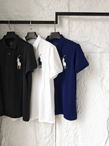 ralph Lauren 拉夫劳伦大马刺绣短袖Polo衫 三色重构绅士运动法典 珠地网眼面料打造蜂巢呼吸矩阵 每个转角都在向平庸运动美学宣战 数字3是优秀的象征