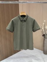 zegna 杰尼亚 2025Ss男士休闲Polo短袖独家专供新款原单高端定制 高版本 进口双丝光棉面料 扣子采用品牌“Z”元素，后背Logo刺绣字母，下摆侧面加