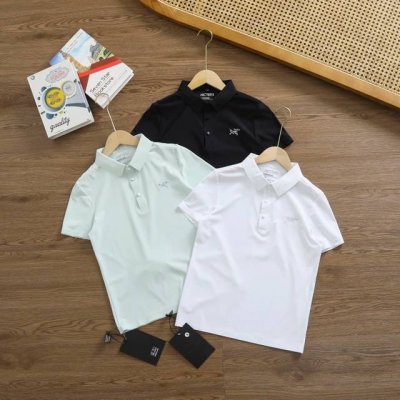 品牌：始祖鸟 Arcteryx 尺码：S-M-L-Xl 颜色：黑色-白色- 浅绿色 类型：女士户外速干无痕翻领polo衫 材质：无痕冰丝速干面料 领型：翻领 袖