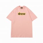 drew 笑脸短袖T 字母款 #802 定织定染32支230克双纱棉面料 进口胶浆印花，领口纯棉螺纹定制，不易变形，可区别市场版本，开模定制新款吊牌 水洗标 原
