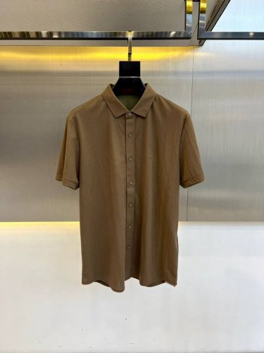 bc、高端定制-至尊商务休闲风25男士麻料Polo短袖衬衫%50棉、%48锦纶、2%亚麻，经典商务男装，男装界的天花板，高质感的简约Tee，这款麻料衫，精准到每