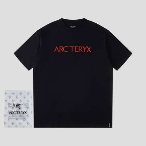 始祖鸟 Ayc Teryx F740-1 2025Fw短袖T恤 小鸟字母Logo刺绣 高端32S双纱280克面料 重磅面料 定制拉架罗纹同缸同染 三标齐全 男女