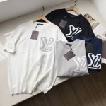 Louis Vuitton路易威登Lv25Ss夏季新款提花Logo针织提花圆领冰丝短袖T恤衫 -单品采用定染定纺纱线、购入原版打造 全套定制辅料 细节决定成败