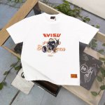 上新 款号：F646 2025新款Evisu福神渔夫锦鲤图案Logo字母印花休闲情侣圆领短袖T恤，经典永远不会过时、人手必备款，230G纯棉精梳棉不起球不起毛，