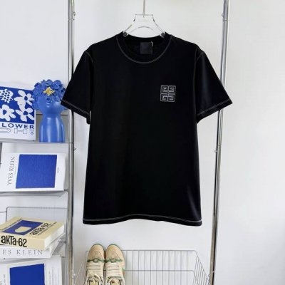 100 #118（当天到货 现货现配） Givenchy纪梵希25Ss 字母刺绣短袖 Logo标刺绣标识短袖T恤 独家首发高定 面料采用280克重双纱精梳棉，定