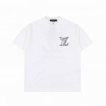 180 Louis Vuitton 经典款 草写锁链刺绣刺绣短袖 甄选长绒棉纱，260G精纺高支重磅定织定染面料， 裁前高温洗水定型，成品再洗柔，穿着感受亲肤棉