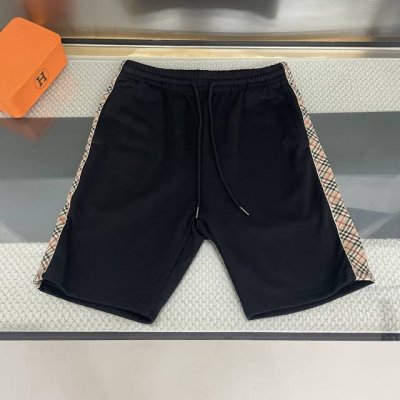 上新 顶级版本 最高品质 Burbberry巴宝莉定制2025Ss新款拼接条纹格子战马刺绣短裤 原版面料高版本高品质 网红明星同款 定制过水洗毛圈面料 双侧拼接