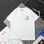 上新 顶级复刻 高端定制 - Loewe 罗意威 新款胸标双色绣花刺绣Logo休闲圆领短袖T恤 - 货号 2431 - 颜色 黑色 白色 - 购入原版开模打造