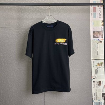 A67 Louis Vuitton路易威登Lv 采用300足克面料 手绘涂鸦 宽松版型 男女同款短袖 独家专供新款原单休闲短袖 高端定制 高版本 时尚百搭爆款