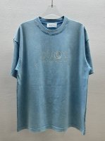 Madison Margiela马吉拉 新款圆领短袖T恤 日历数字立体硅胶工艺 面料定制定染 280克 100%纯棉 洗水渐变 炒雪花 经典圆领设计