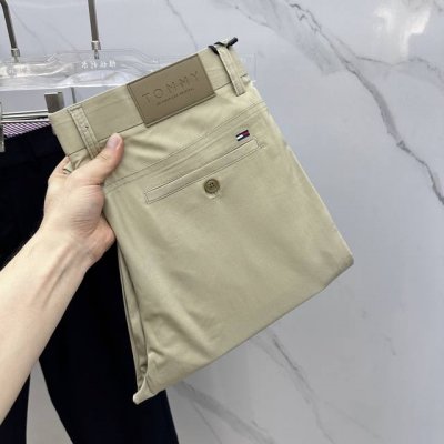 Tommy*汤米 2025春夏新品休闲裤西裤 官网同步发售 裤身工艺设计 进口客供辅料 面料定制 代工厂p出品免检 每个细节做到极致 原版五金配件 潮范十足 上
