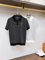 圣罗兰 25早春专柜新款 高端优雅时尚男士定制 顶级时尚休闲短袖Polo针织衫，高端人士必备单品，原版Logo设计更显奢华高贵风范，无痕完美裁剪，上身舒适大方上