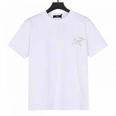 Arc’Teryx始祖鸟Arc24Ss网格印花短袖 采用32支双纱，300克双纱纯棉面料，胸前小鸟高端工艺印花，后背网格加小鸟印花，上身透气，绝不起球，手感柔软