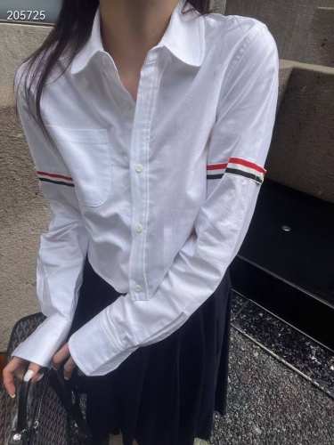 翻单到货 早春新款 英伦学院风短款牛津布衬衫宽松减龄款 三色三码Sml 面料:牛津棉